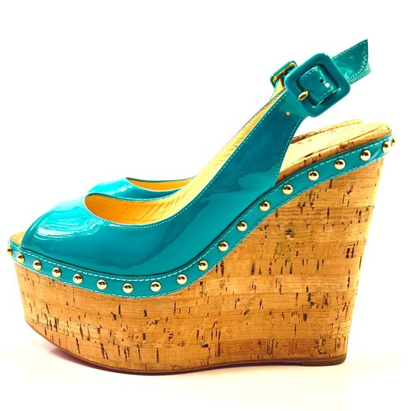 🌷❤️‍🔥SPRING SALE 🔥 FINAL PRICE🌷Christian Louboutin Monico Zeppa Wedges 36.5